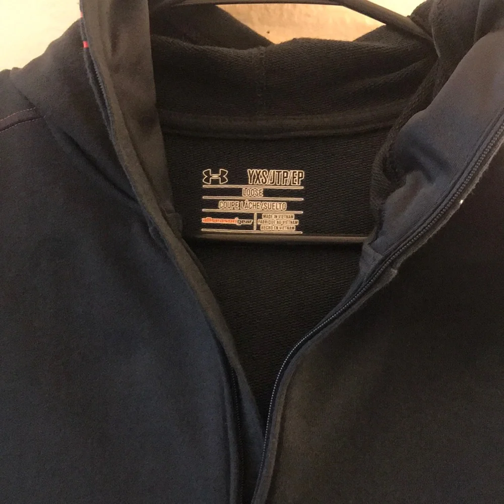 Under Armour Boys Charged Cotton Full Zip Hoodie - Picture 2 of 4